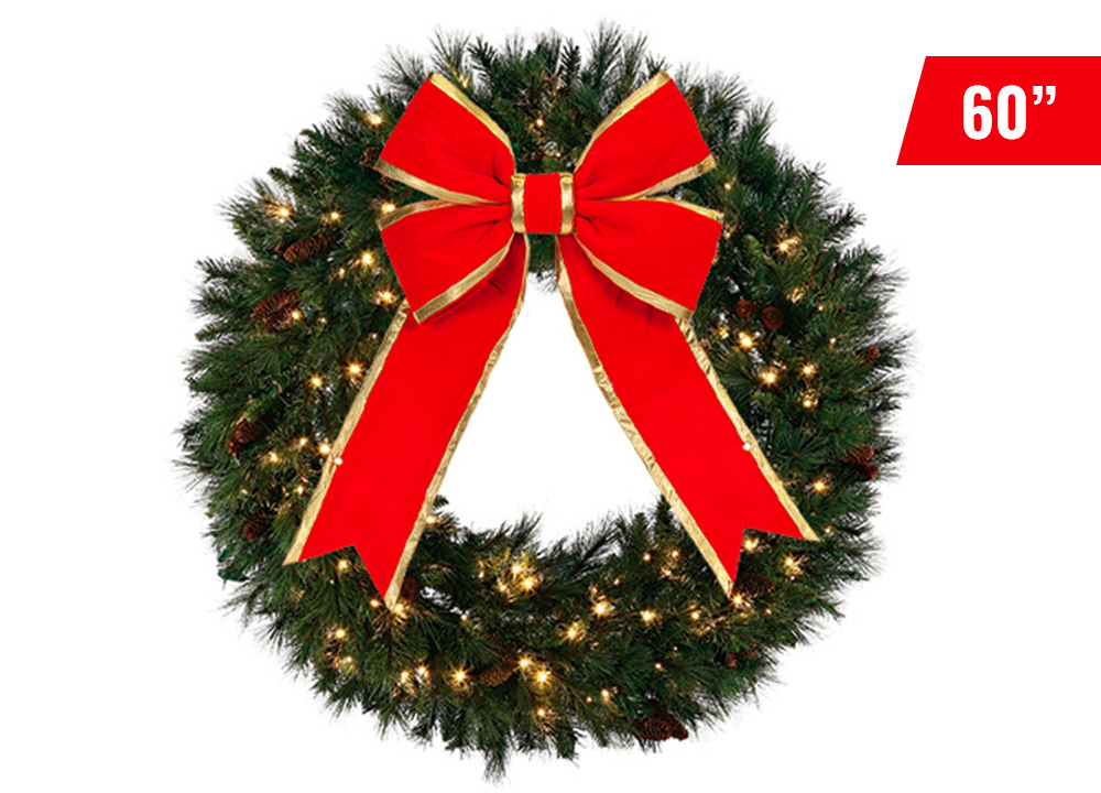 LED Oregon Wreath 60”